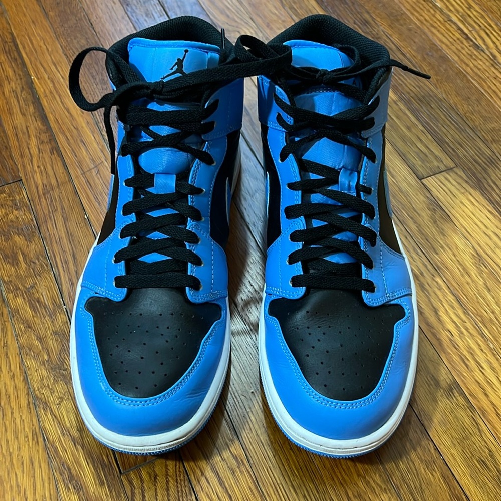 Nike Air Jordan 1 Mid University Blue Black Men's DQ8426-401 size 11.5